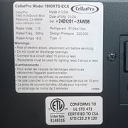 CellarPro 1800XTS-ECX-B Beer Cooling Unit