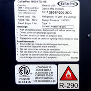 CellarPro 1800XTS-HE Wine Cooling Unit
