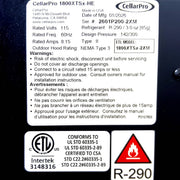 CellarPro 1800XTSX-HE Cooling Unit