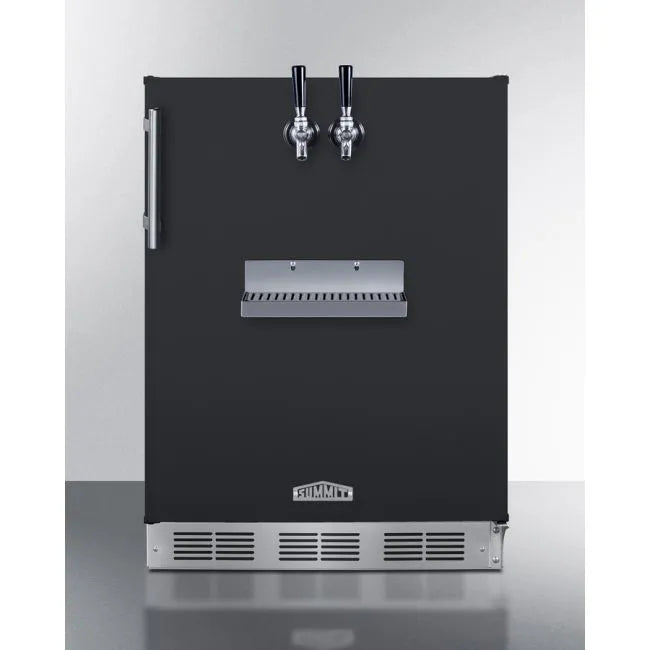 SUMMIT 24" Wide Front Tap Built-In Beer Kegerator, ADA-Compliant (SBC58BFRTPADA)