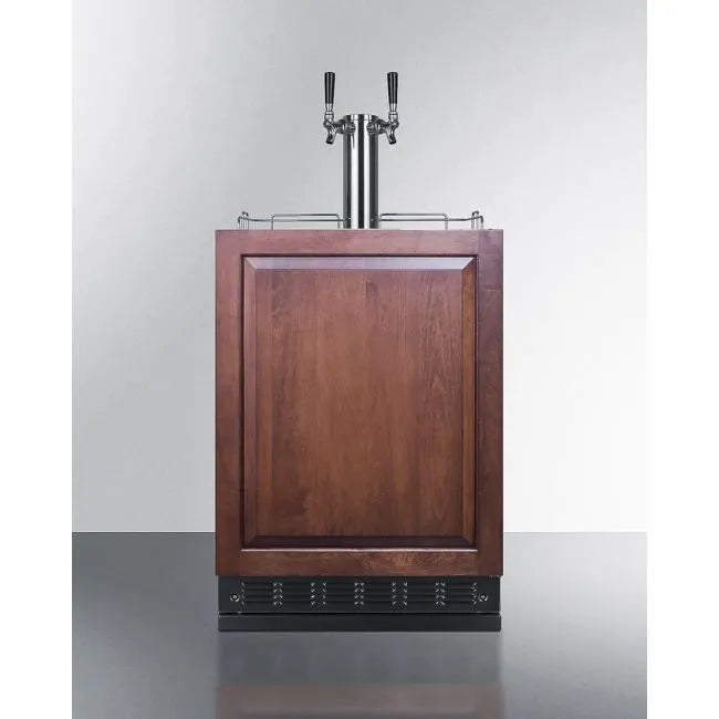 SUMMIT 24" Wide Beer Kegerator (Panel Not Included) (SBC7BRSIF)