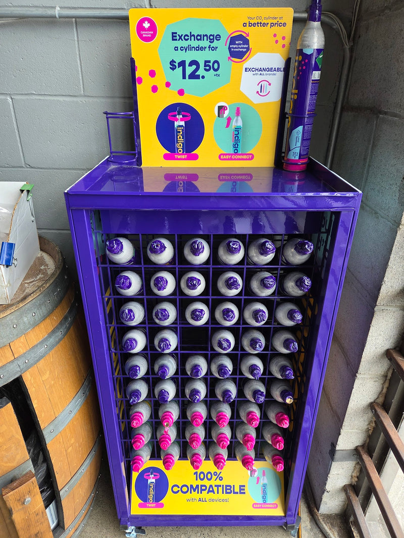 Indigo 60-Liter Soda Carbonator - SodaStream Full CO2 Tank