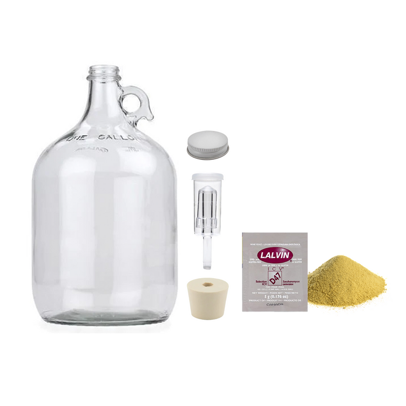 Mead Making Starter Kit - Glass Carboy (1 Gallon) - Toronto Brewing