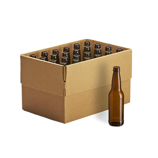 Glass Beer Bottles | Brown - 24 x 355 ml/12 oz    - Toronto Brewing
