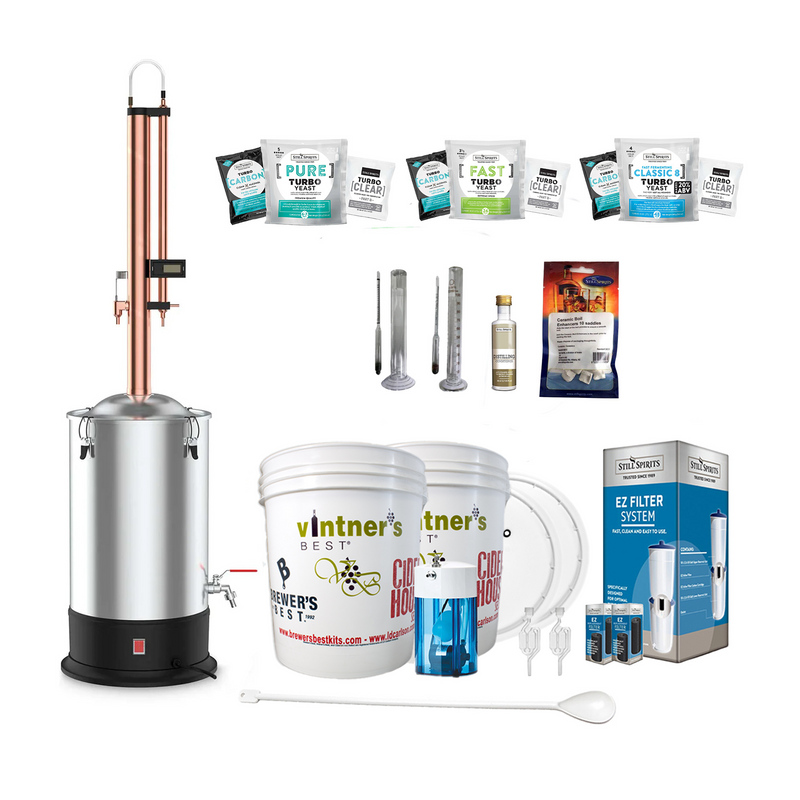 Still Spirits Turbo 500 (T-500) with Copper Condenser Super Deluxe Starter Pack    - Toronto Brewing