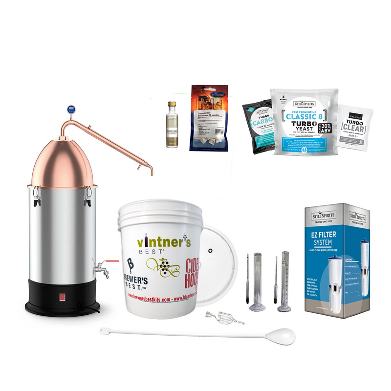 Still Spirits Turbo 500 (T-500) with Copper Alembic Dome Basic Starter Pack    - Toronto Brewing
