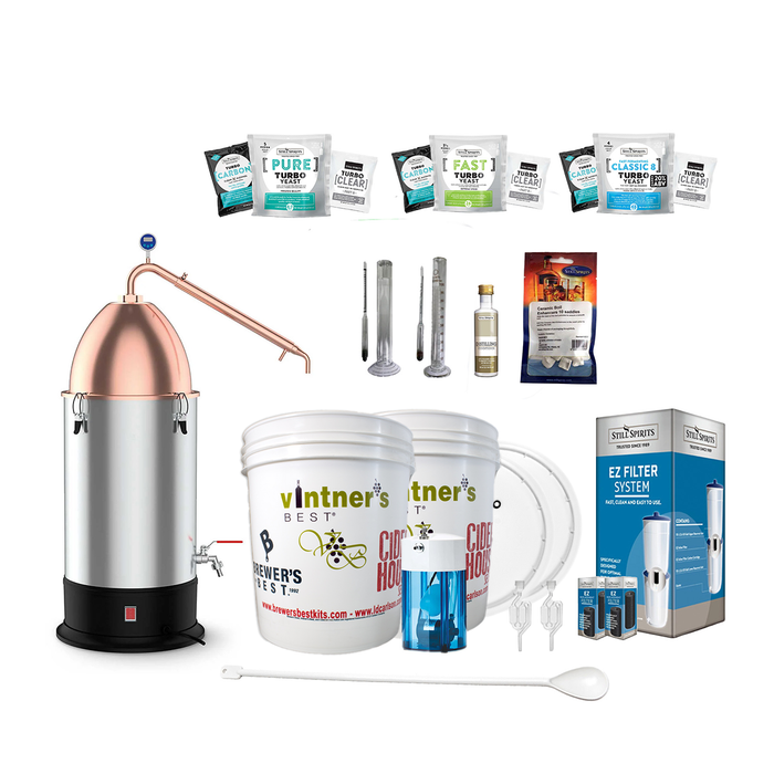 Still Spirits Turbo 500 (T-500) with Copper Alembic Dome Super Deluxe Starter Pack    - Toronto Brewing