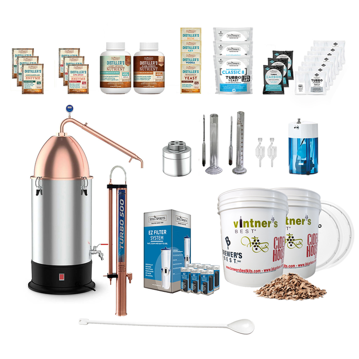 Still Spirits Turbo 500 (T-500) with Copper Reflux Column & Alembic Dome Ultimate Craft Starter Pack    - Toronto Brewing