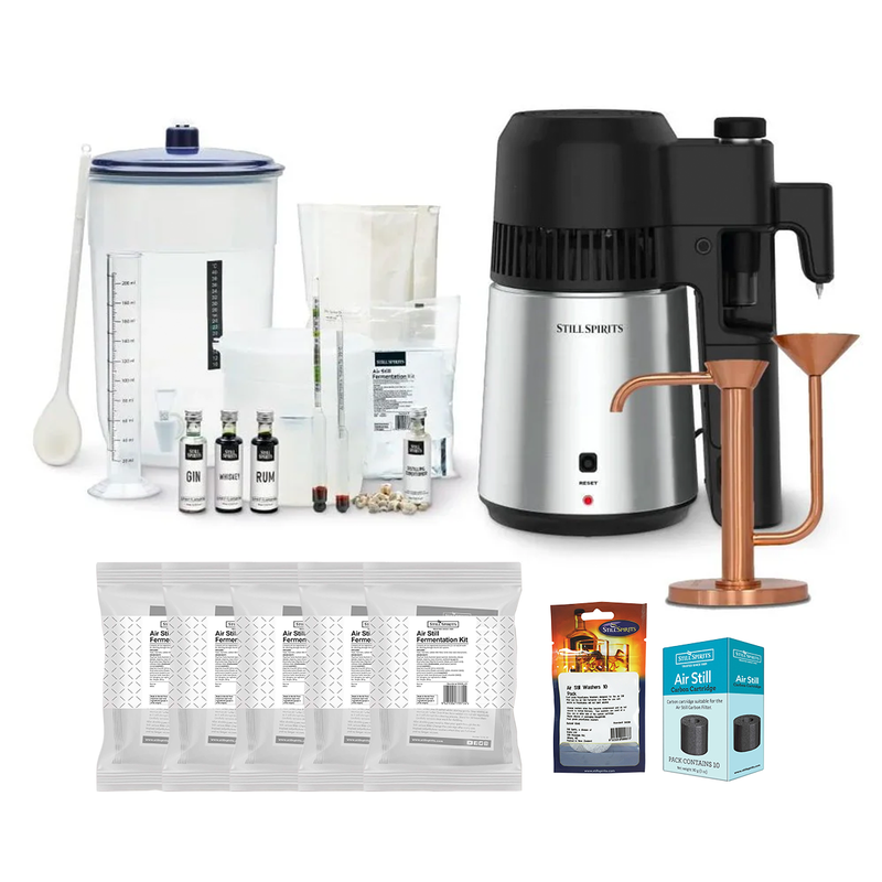 Still Spirits | Turbo Air Still PRO Complete Distillery Super Starter Pack + Small Copper Parrot Head    - Toronto Brewing