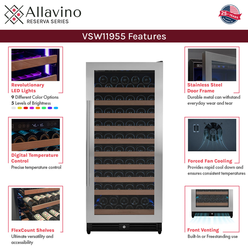Allavino reserva 2X-VSW11955S-1S features