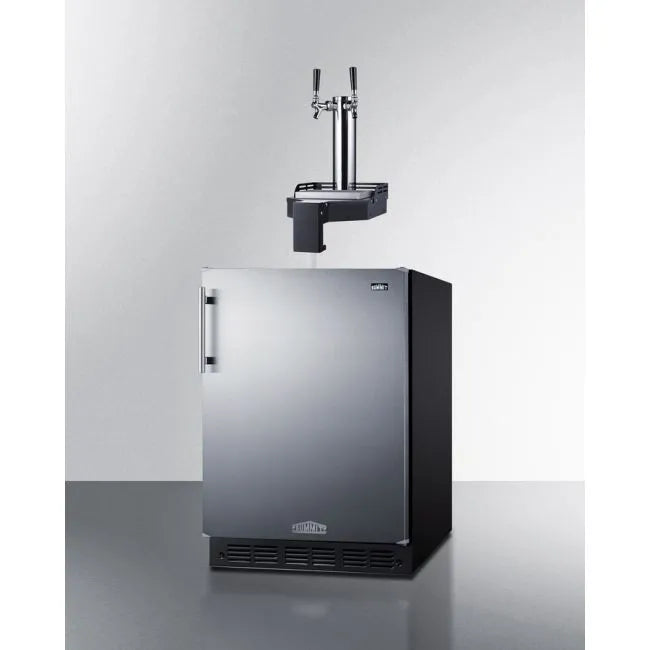 SUMMIT 24" Wide Built-In Floating Tap Beer Kegerator, ADA-Compliant (SBC7BRSFLTWADA)