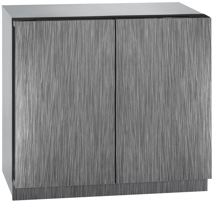 U-Line 36" Wide 3000 Series 62 Bottle Dual Zone Panel Overlay Wine Refrigerator