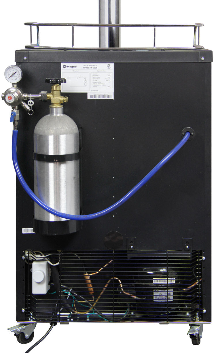 Kegco 24" Wide Cold Brew Coffee Triple Tap Stainless Steel Kegerator