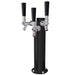Stainless Steel Cylinder Beer Tower - Triple Tap (Glycol Chilled) Matte Black   - Toronto Brewing
