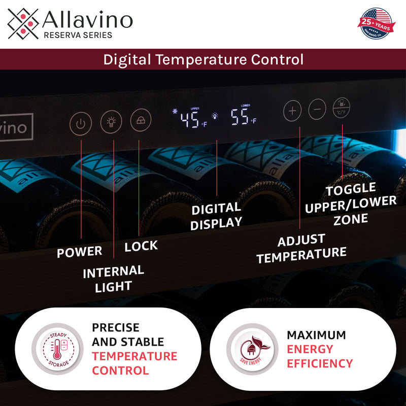 Allavino VSW11955D-2SR Display