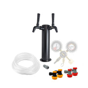 Black Phantom Double Tap Tower Kegerator Kit (Ball Lock)    - Toronto Brewing