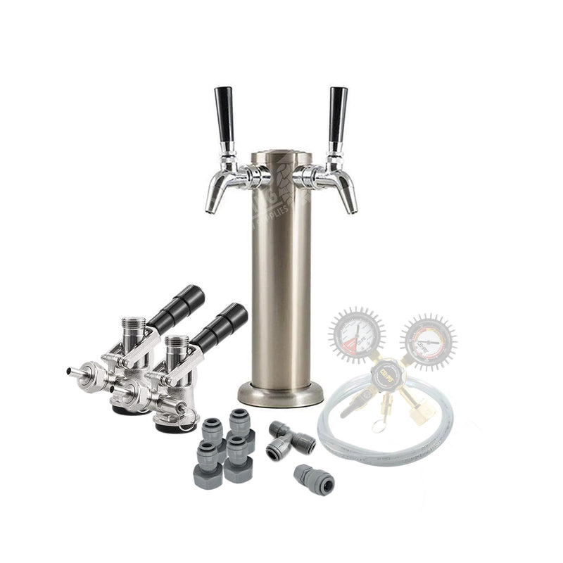 Double Tap Tower Kegerator Kit (Sanke D)    - Toronto Brewing