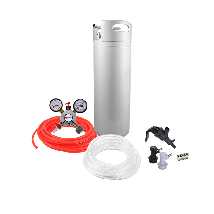 Ball Lock Homebrew Kegging Kit with 5 Gallon Cornelius Keg, Picnic Tap, and Regulator    - Toronto Brewing