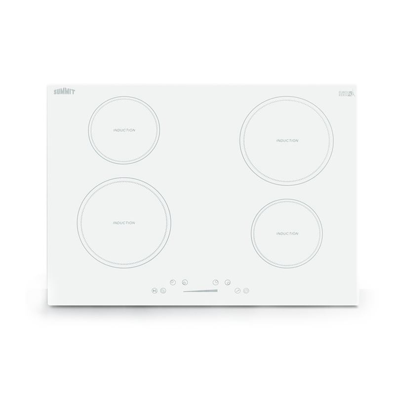 Summit | 30" Wide 208-240V 4-Zone White Induction Cooktop (SINC4B302W)    - Toronto Brewing