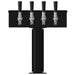 3" T-Box Stainless Steel Beer Tower - 4 Taps (Glycol Chilled) Matte Black   - Toronto Brewing