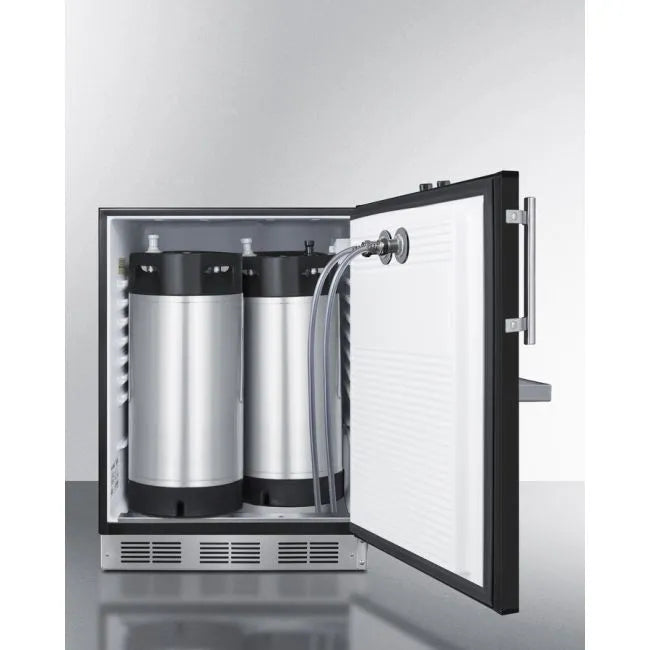 SUMMIT 24" Wide Front Tap Built-In Cold Brew Coffee Kegerator, ADA-Compliant (SBC58BFRTPCFADA)