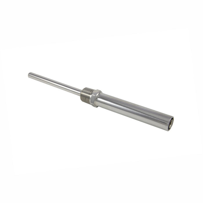 Thread Thermowell with 4" Heat-shield - 1/2" MPT, Stainless Steel    - Toronto Brewing