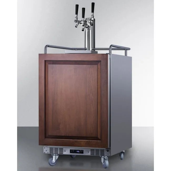 SUMMIT 24" Wide Built-In Kegerator (Panel Not Included) (SBC682PNRTRIPLE)