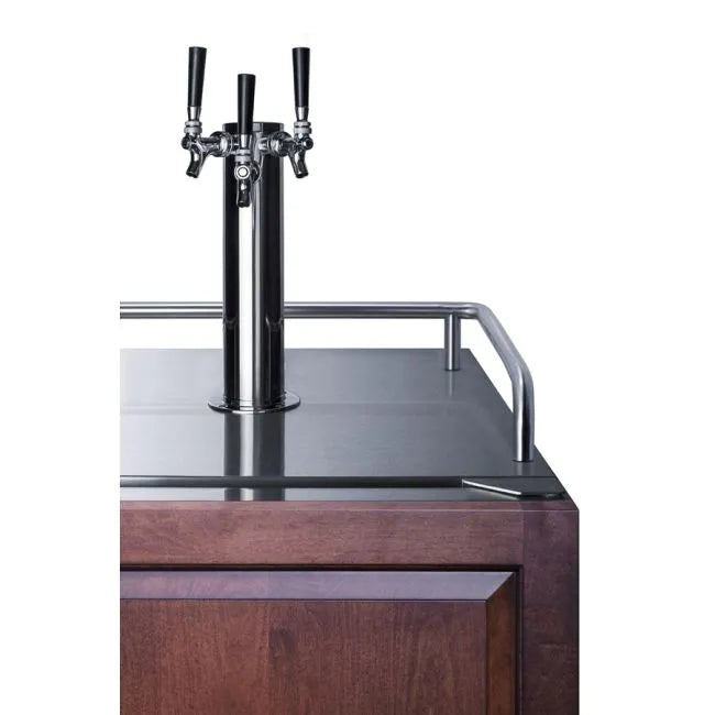 SUMMIT 24" Wide Built-In Kegerator (Panel Not Included) (SBC682PNRTRIPLE)