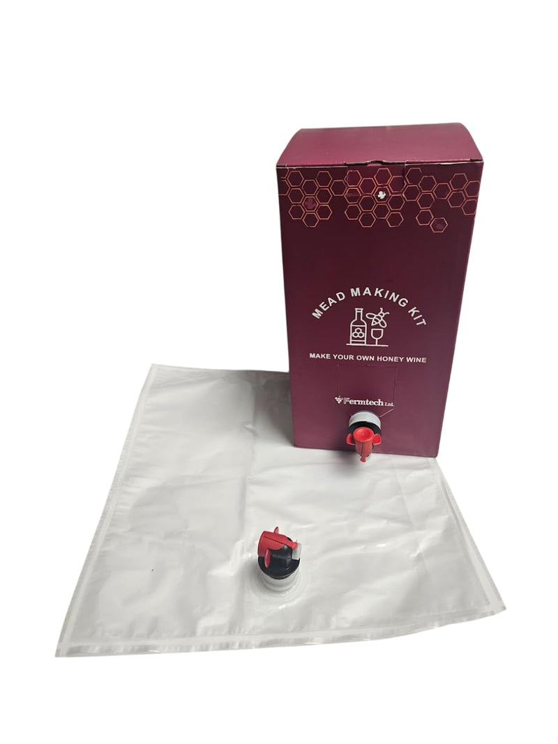 Mead Making Kit - Reusable Make Your Own Mead Kit - Yields 1 Gallon of Mead | Beer Wine Fruit  Wine Kombucha Compatibility.