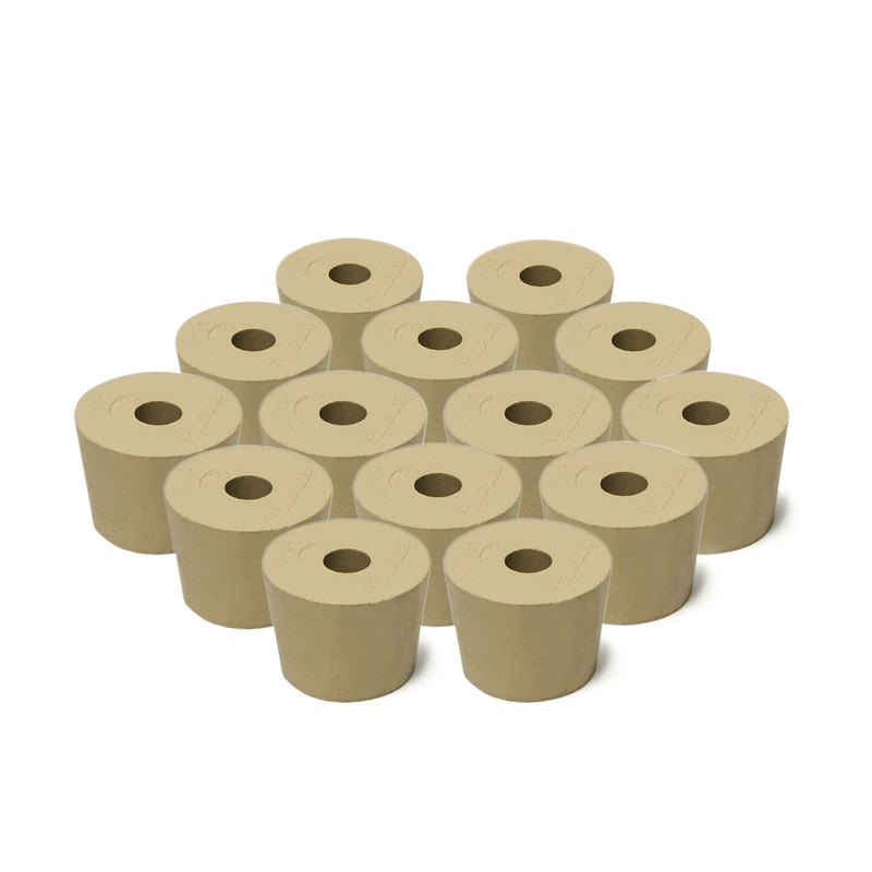 Rubber Stopper - Drilled Carboy Bung (#6.5) - 12 Pack    - Toronto Brewing