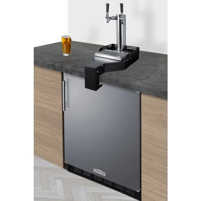 SUMMIT 24" Wide Built-In Floating Tap Beer Kegerator, ADA-Compliant (SBC7BRSFLTWADA)