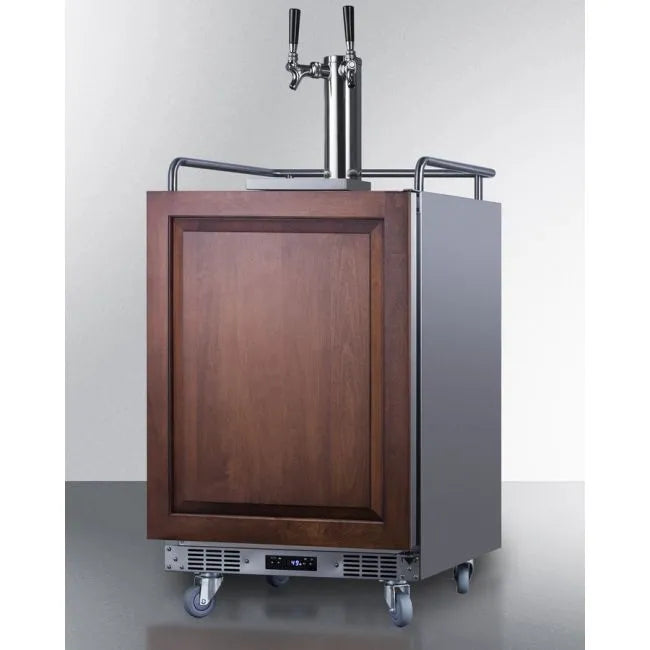 SUMMIT 24" Wide Built-In Kegerator (Panel Not Included) (SBC682PNRTWIN)