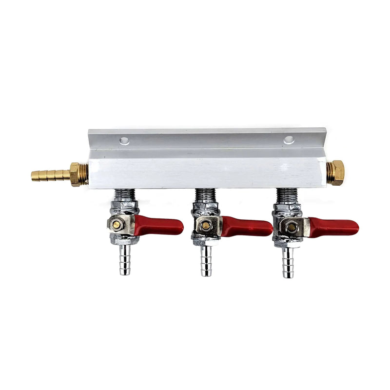 Homebrew Kegging Kit Ball Lock with 3-Way Manifold, Shanks and Faucets - Toronto Brewing