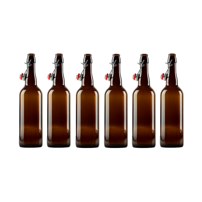 Swingtop Flip Top Glass Bottles - Brown (750 ml) Case of 6    - Toronto Brewing
