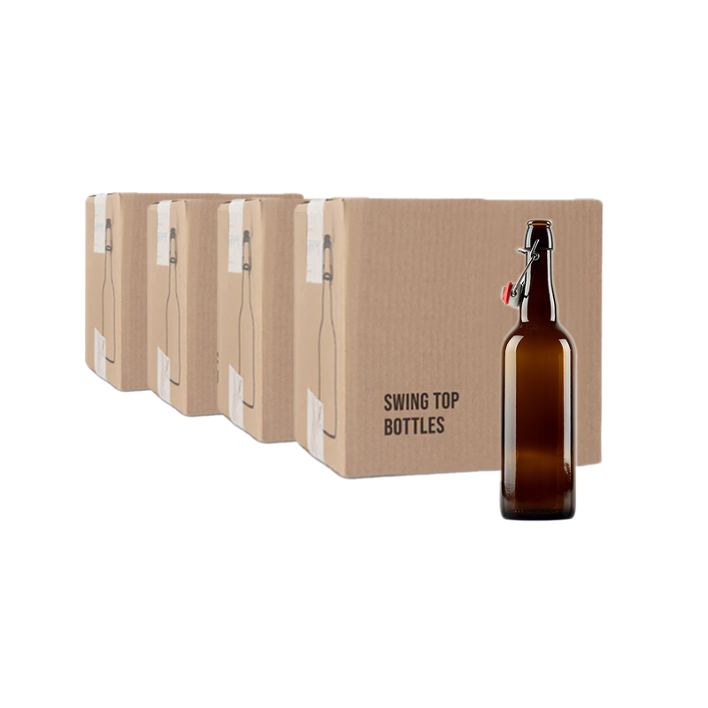 Swingtop Flip Top Glass Bottles | Brown (750 ml) 4 Cases of 12 bottles    - Toronto Brewing