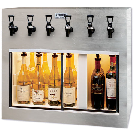 WineKeeper Monterey 6 Bottle Wine Dispenser Preservation Unit - Special Laminate