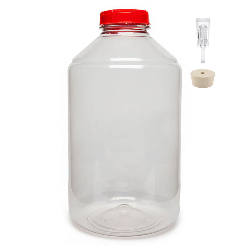 Carboy - 7 Gallon Fermonster Wide-Mouth PET Fermentor with #10 Drilled Stopper and Airlock    - Toronto Brewing