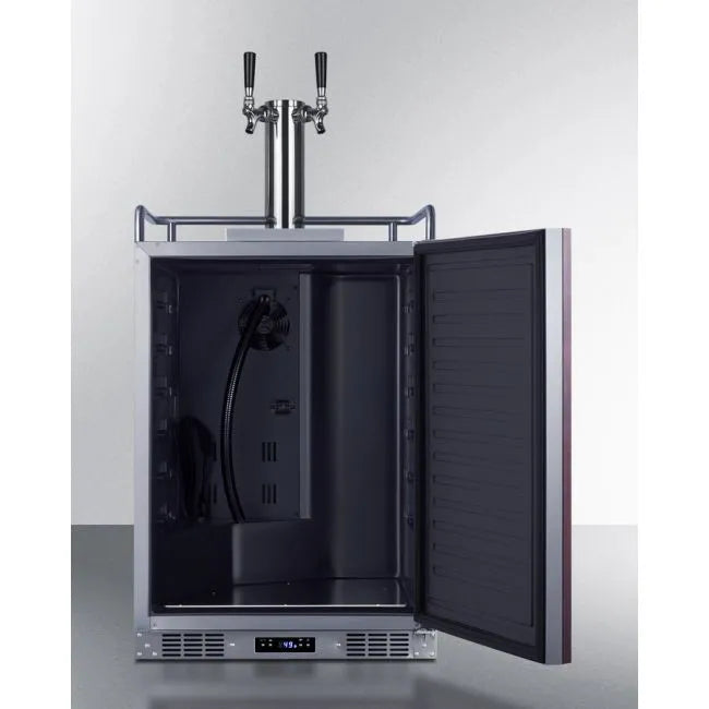SUMMIT 24" Wide Built-In Kegerator (Panel Not Included) (SBC682PNRTWIN)
