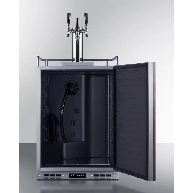 SUMMIT 24" Wide Built-In Kegerator (Panel Not Included) (SBC682PNRTRIPLE)