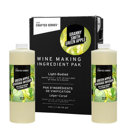 Granny Smith Green Apple White Fruit Winemaking Kit (6.3 L | 1.66 gal)    - Toronto Brewing