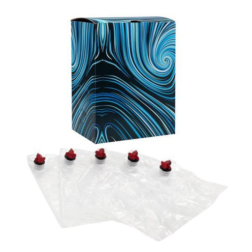 Boxed Wine Bags - 5 Bags & 1 Box (5 L | 1.32 gal) Cool and Swirly   - Toronto Brewing