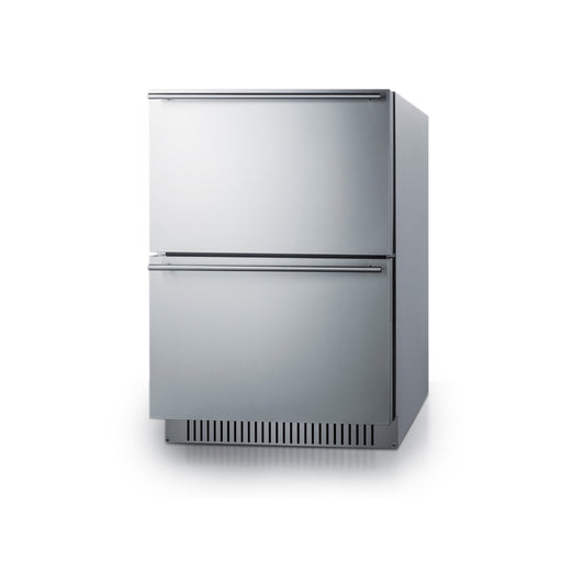 Summit | 24" Wide 2-Drawer Refrigerator-Freezer, ADA Compliant (ADRF244) Stainless Steel (ADRF244CSS)   - Toronto Brewing