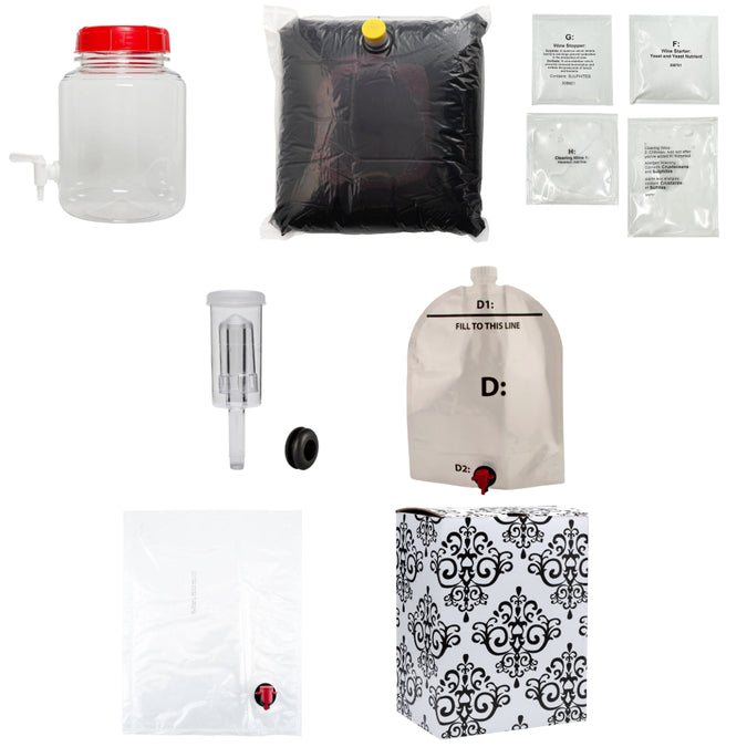 Cabernet Sauvignon | One-Gallon All in One Winemaking Starter Kit    - Toronto Brewing