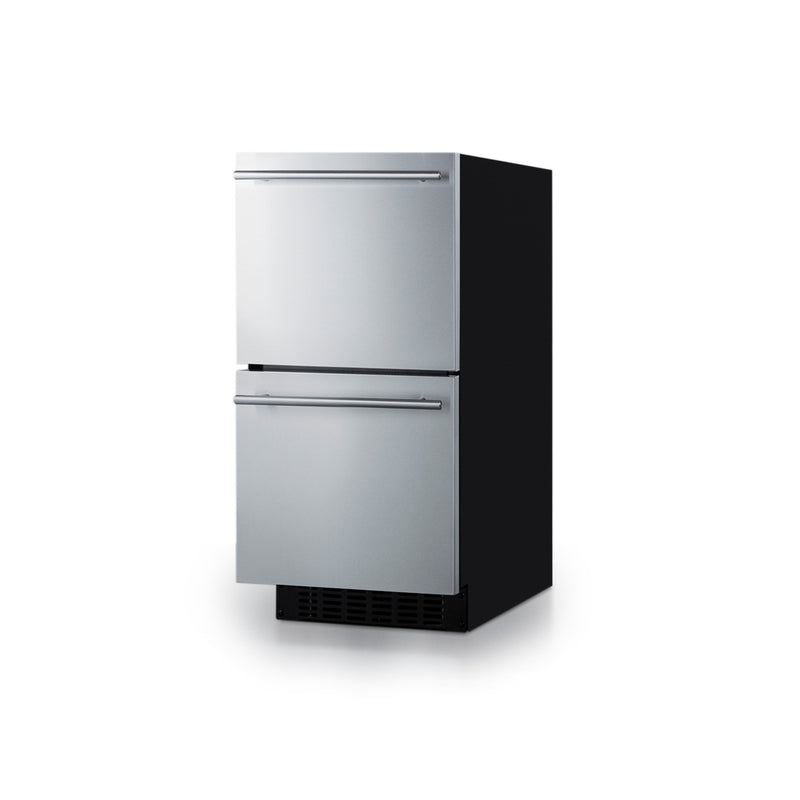 Summit | 15" Wide 2-Drawer All-Refrigerator, ADA Compliant (ASDR1524)    - Toronto Brewing