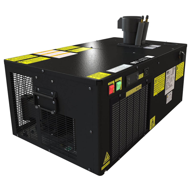 BeverageCraft BrewChill Pro 3200H-VP brewery chiller, side view showing compressor and cooling coil