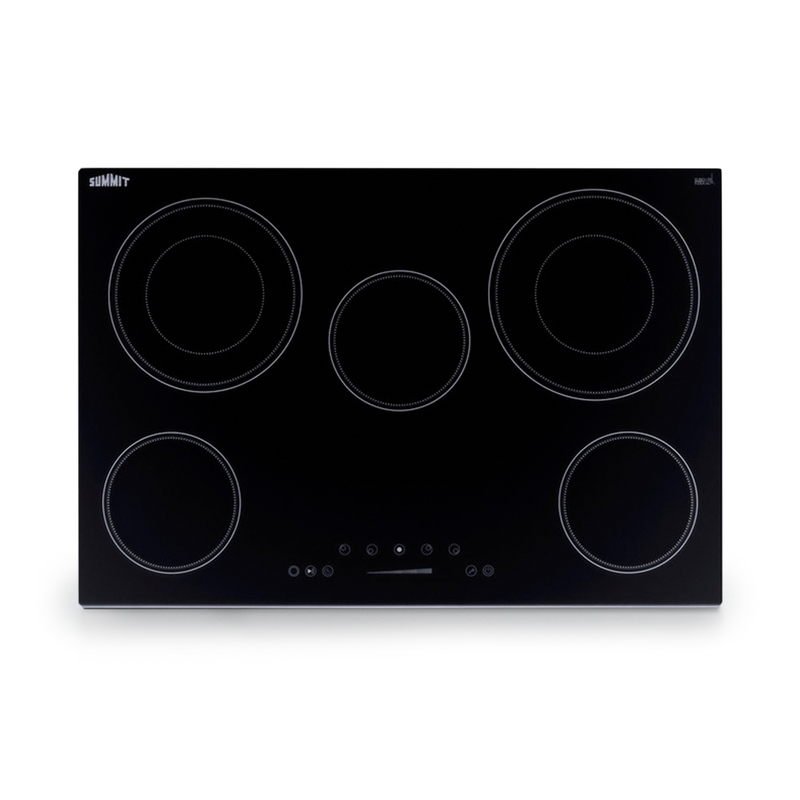 Summit | 30" Wide 208-240V 5-Burner Radiant Cooktop (CR5B30T7B)    - Toronto Brewing