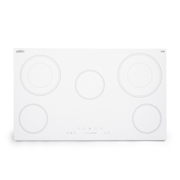 Summit | 36" Wide 208-240V 5-Burner White Radiant Cooktop (CR5B36TXW)    - Toronto Brewing