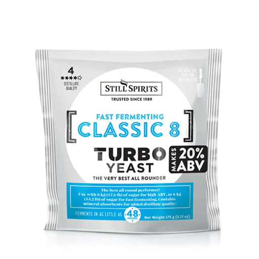 Still Spirits Classic 8 Turbo Yeast (180 g) - 10 Pack    - Toronto Brewing
