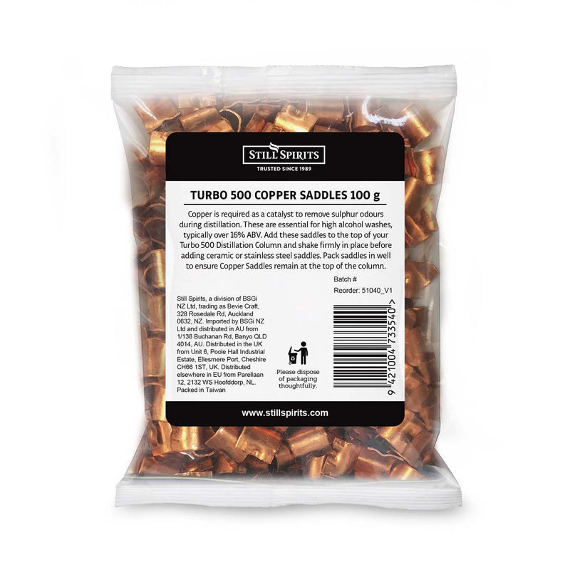 Still Spirits Copper Saddles for Reflux    - Toronto Brewing