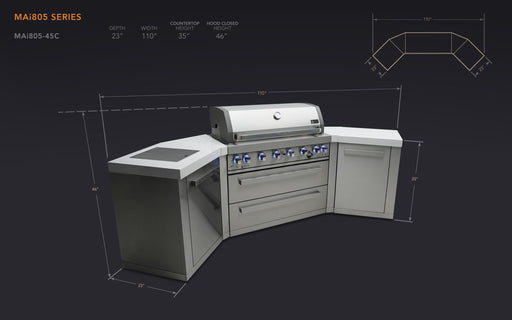 Mont Alpi 805 Island with 45 Degree Corners - Image 2